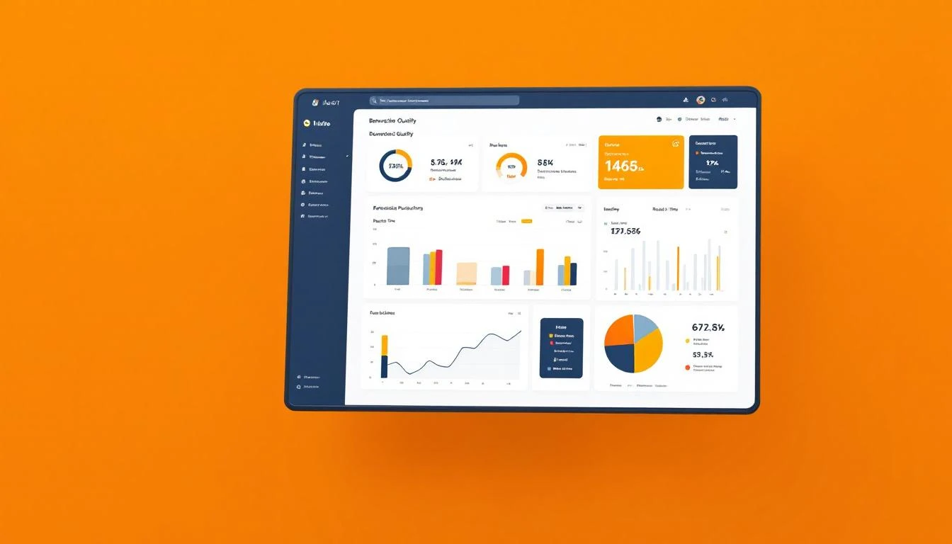 IIoT dashboard showing beverage production quality metrics and real-time monitoring data