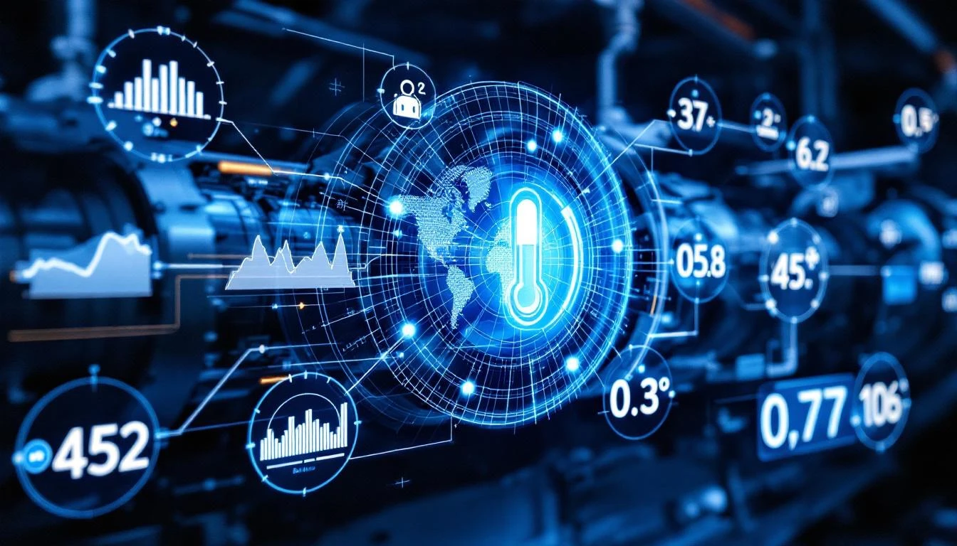 Industrial equipment with condition monitoring sensors