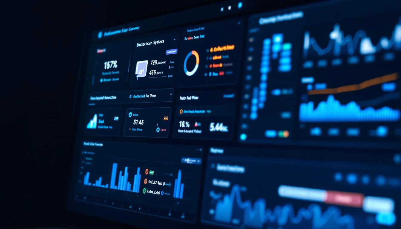 Industrial edge gateway software dashboard showing protocol connections and data flow