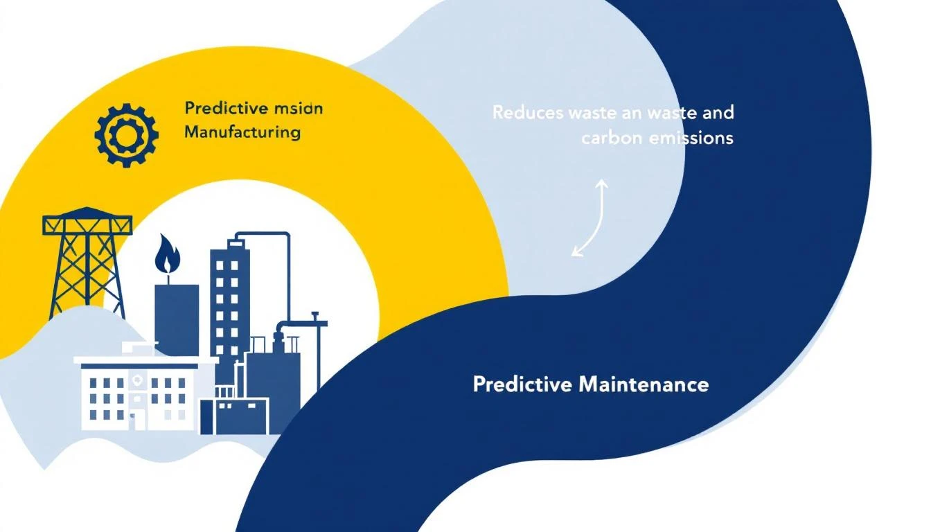 Predictive maintenance reducing waste and carbon emissions in manufacturing