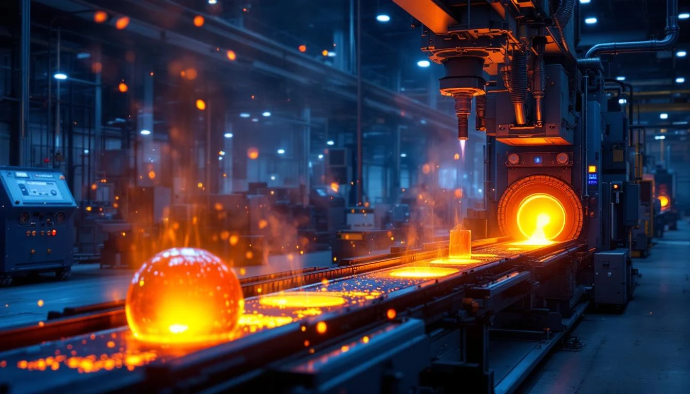 Glass manufacturing facility with monitoring systems