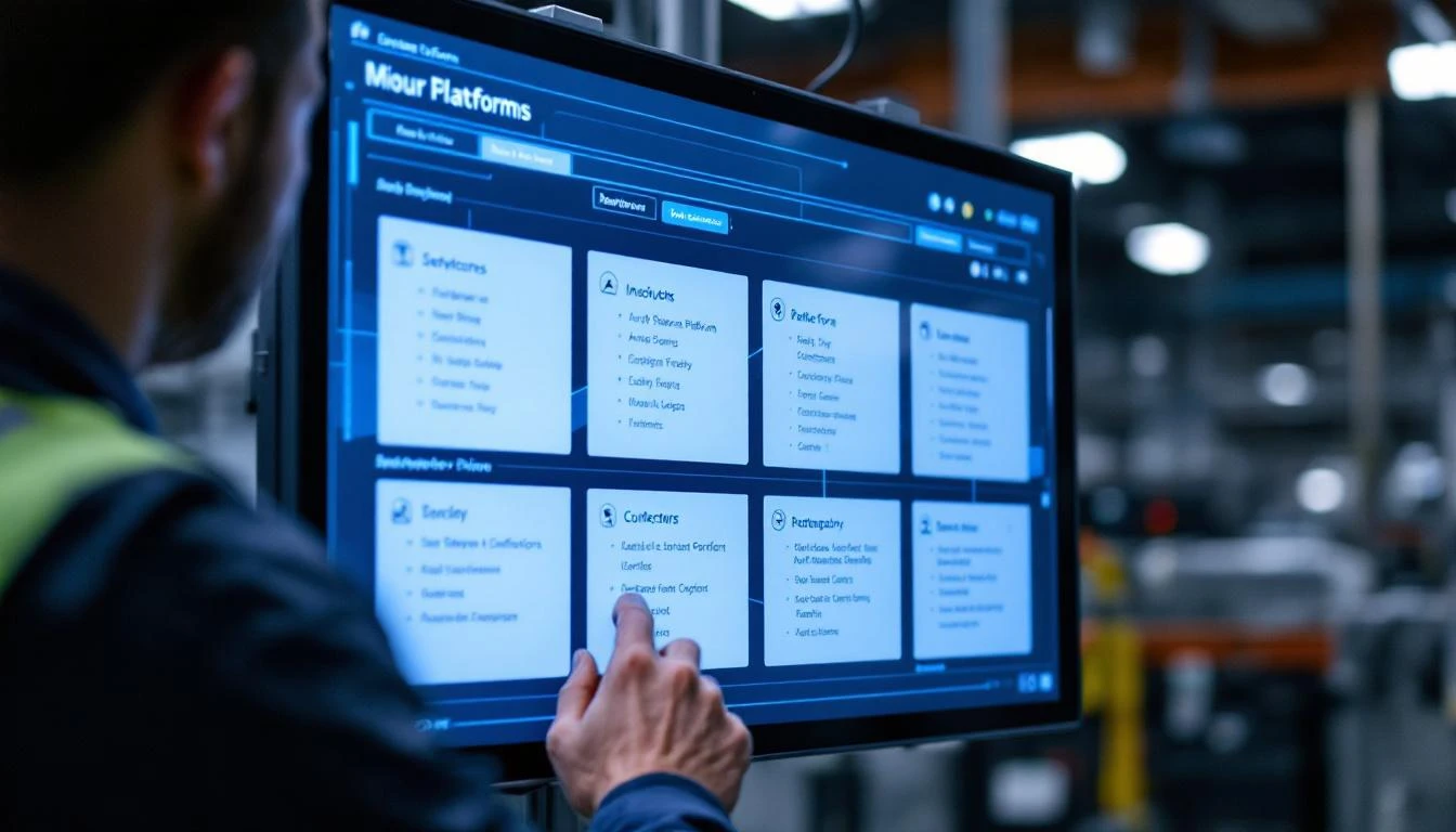 Engineer evaluating IIoT platform options
