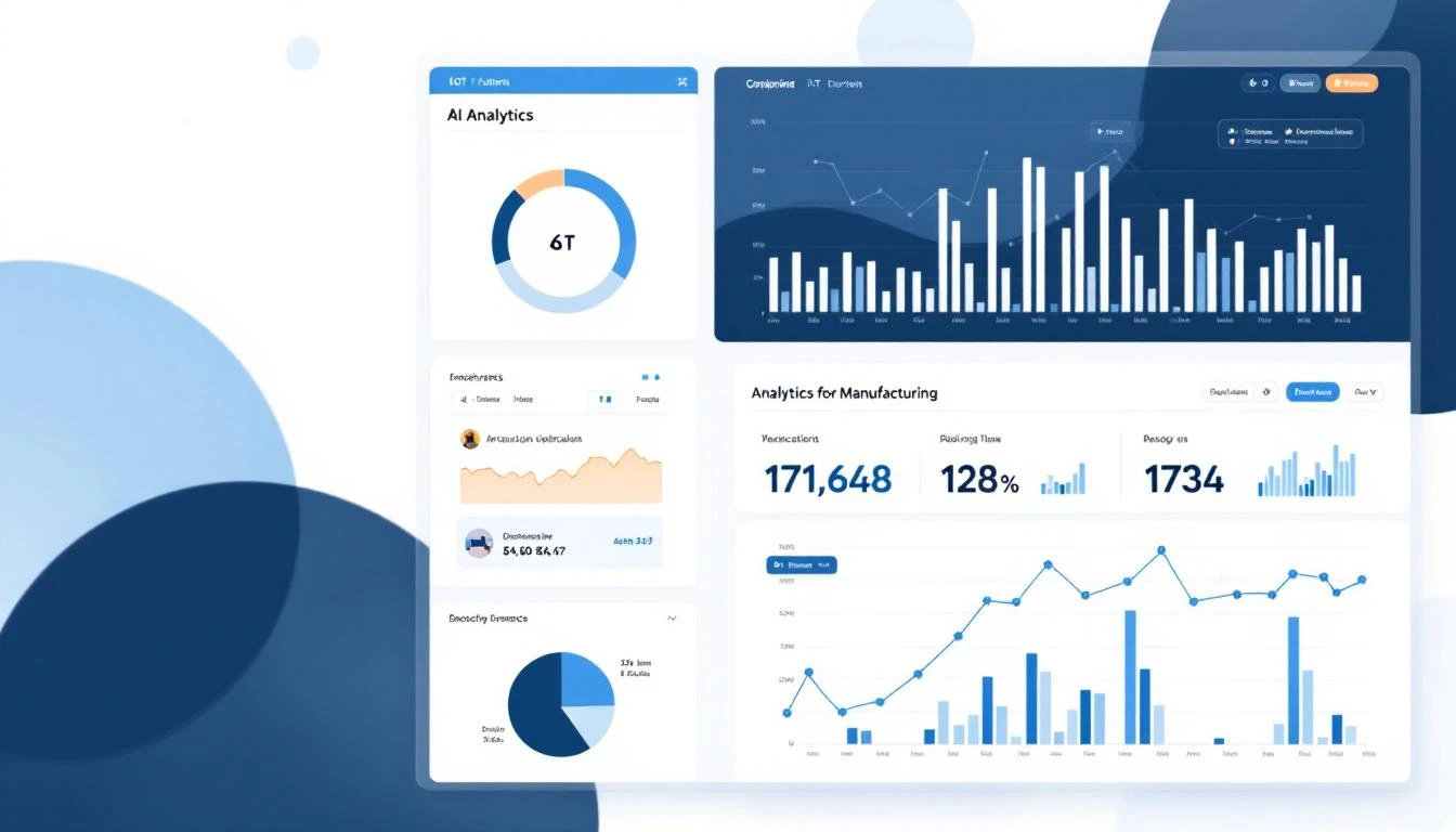 Industrial IoT platform comparison showing AI analytics for manufacturing optimization