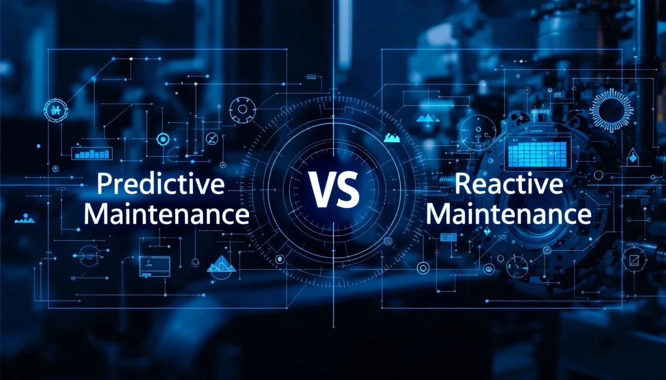 Predictive maintenance vs reactive maintenance comparison for industrial manufacturing