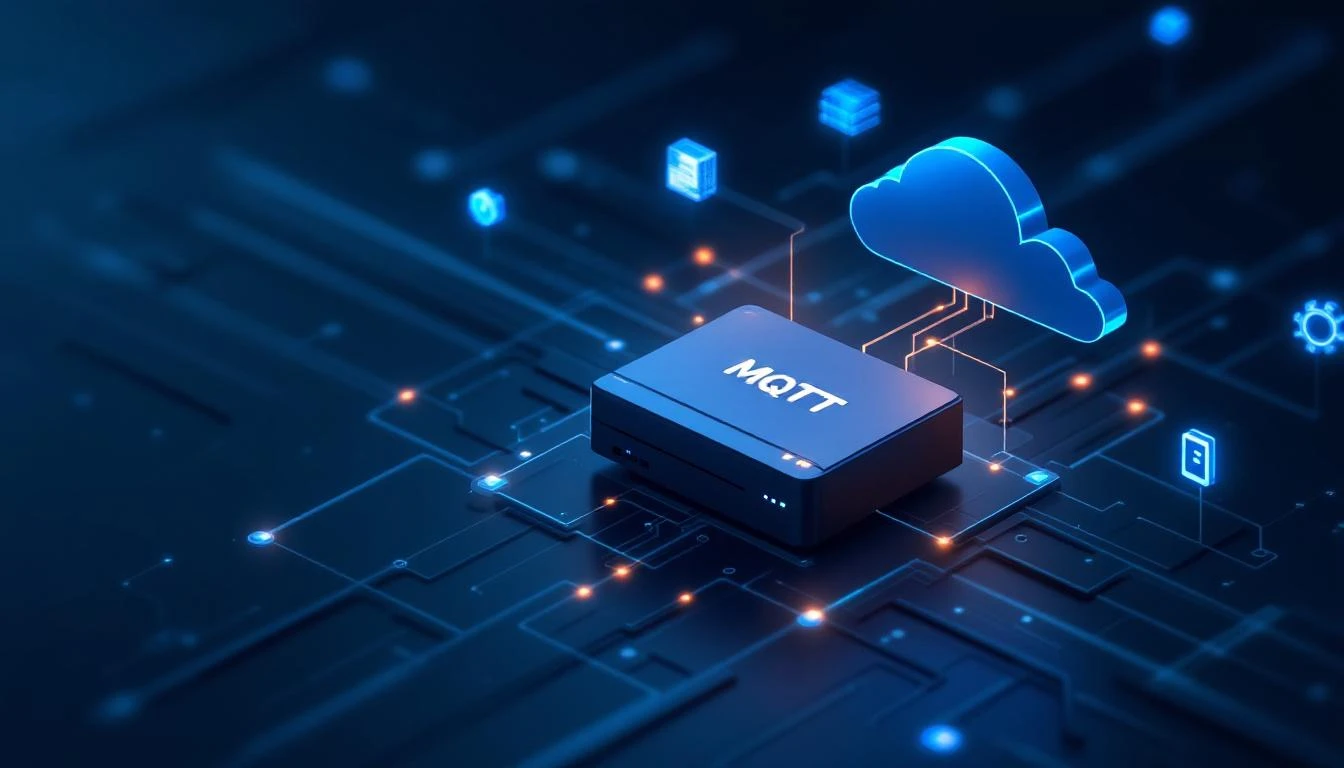 Industrial edge computing gateway connecting factory equipment to MQTT cloud platform