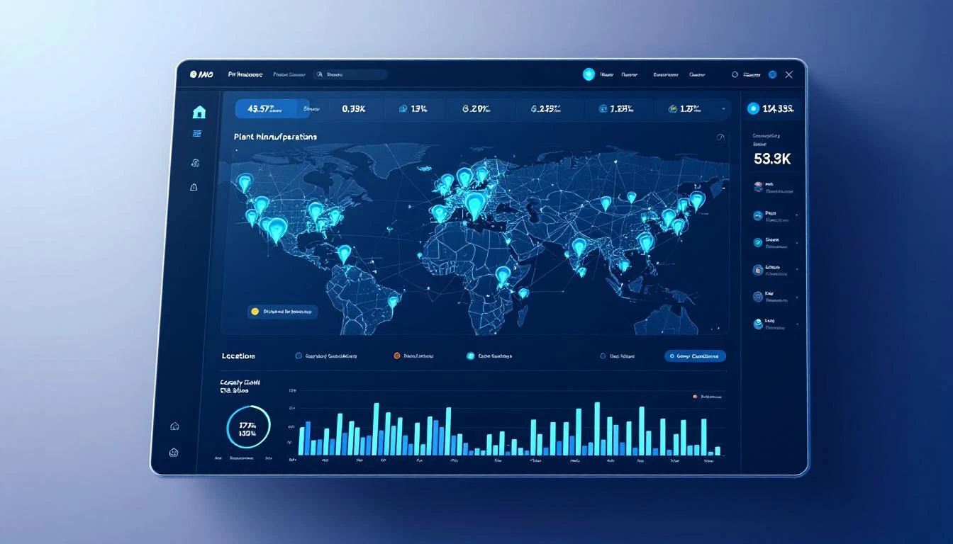 Multi-plant manufacturing monitoring dashboard