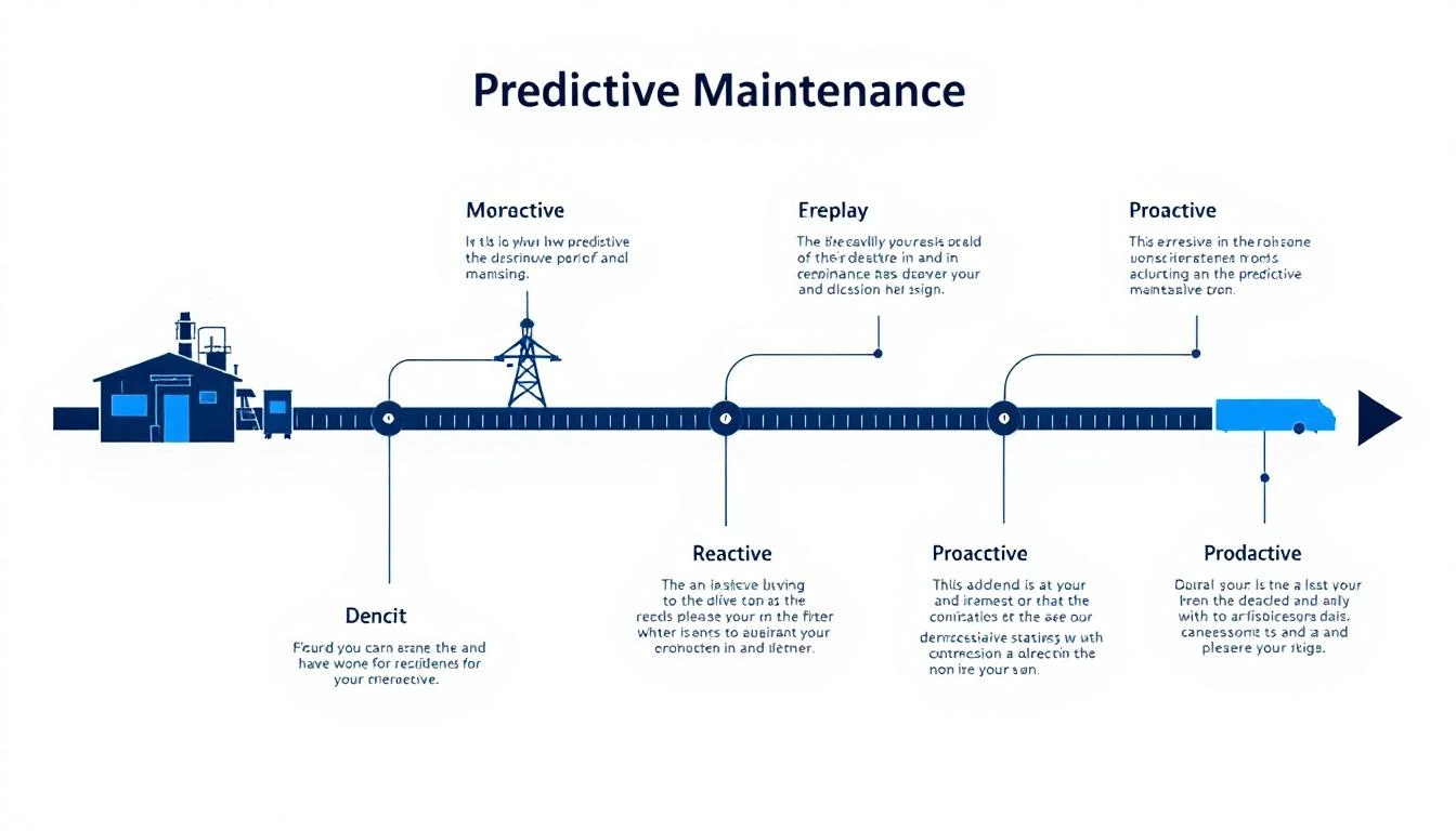 Predictive maintenance maturity timeline from reactive to prescriptive