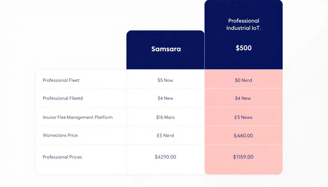 Samsara pricing analysis and cost comparison for industrial IoT