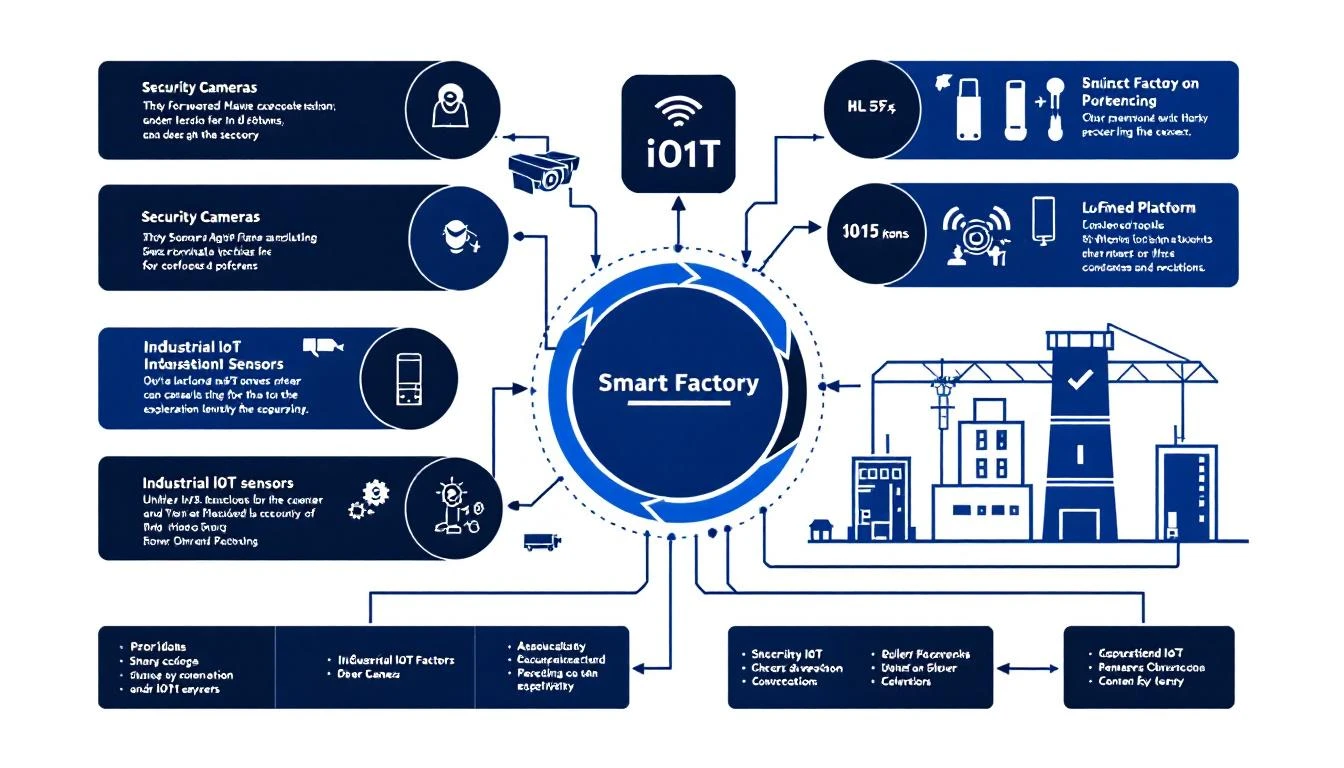 Smart factory with unified security and IoT monitoring