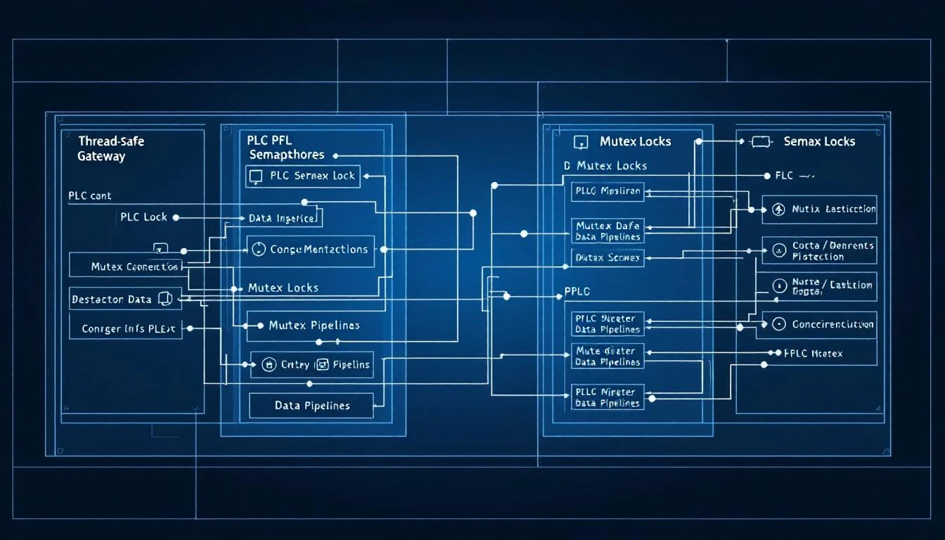 Thread-safe edge gateway architecture with concurrent data pipelines