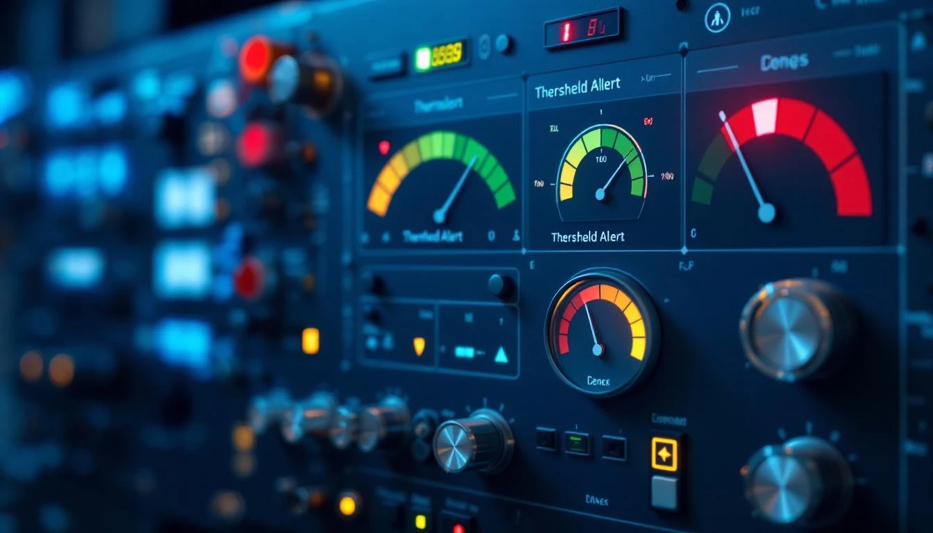 Threshold alert configuration panel