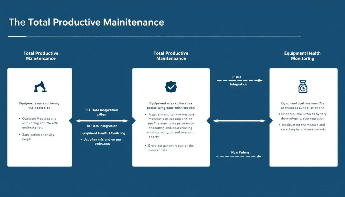 Total Productive Maintenance pillars with IoT data integration