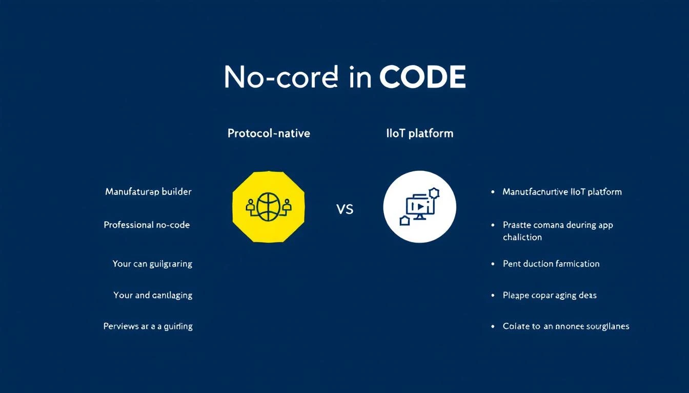 No-code app platform vs protocol-native IIoT comparison