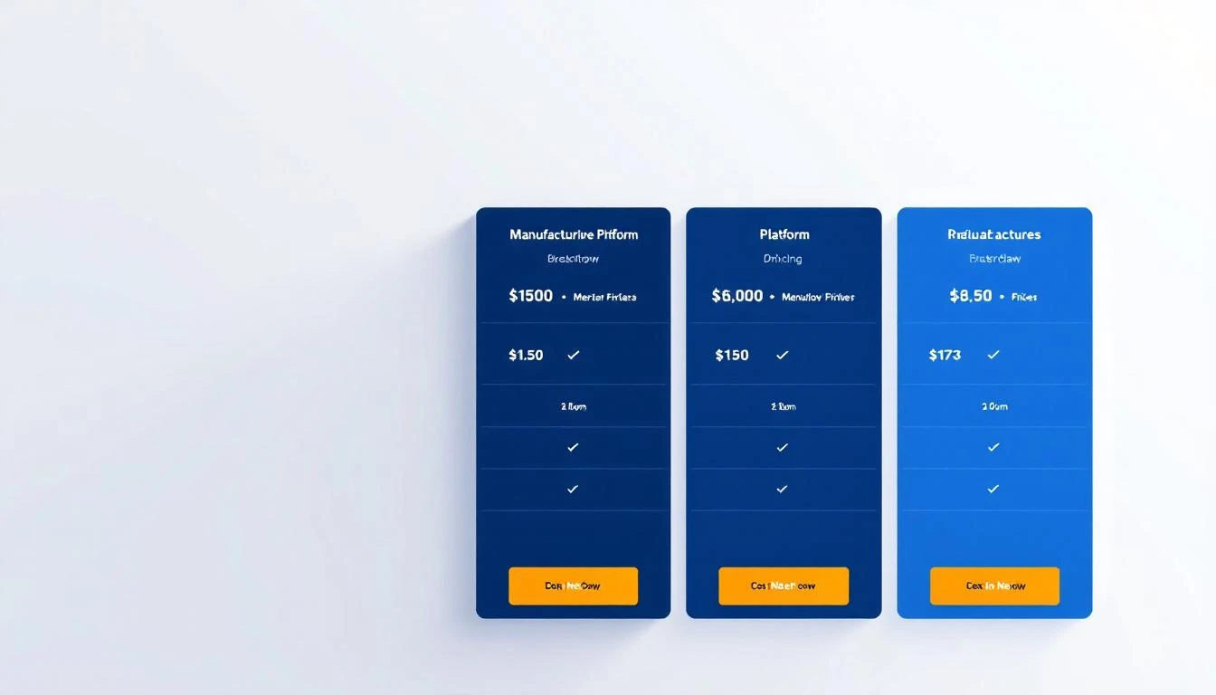 Uptake industrial AI pricing comparison for manufacturing platforms