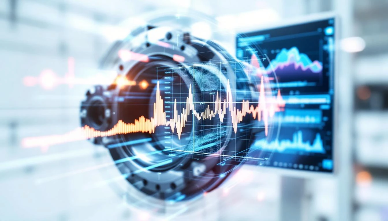 Vibration analysis monitoring system on industrial rotating machinery